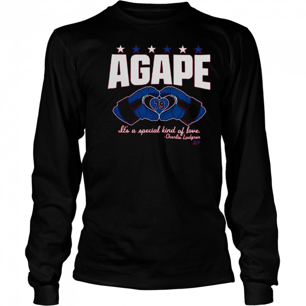 Agape Love Washington Hockey Charlie Lindgren Shirt Long Sleeved