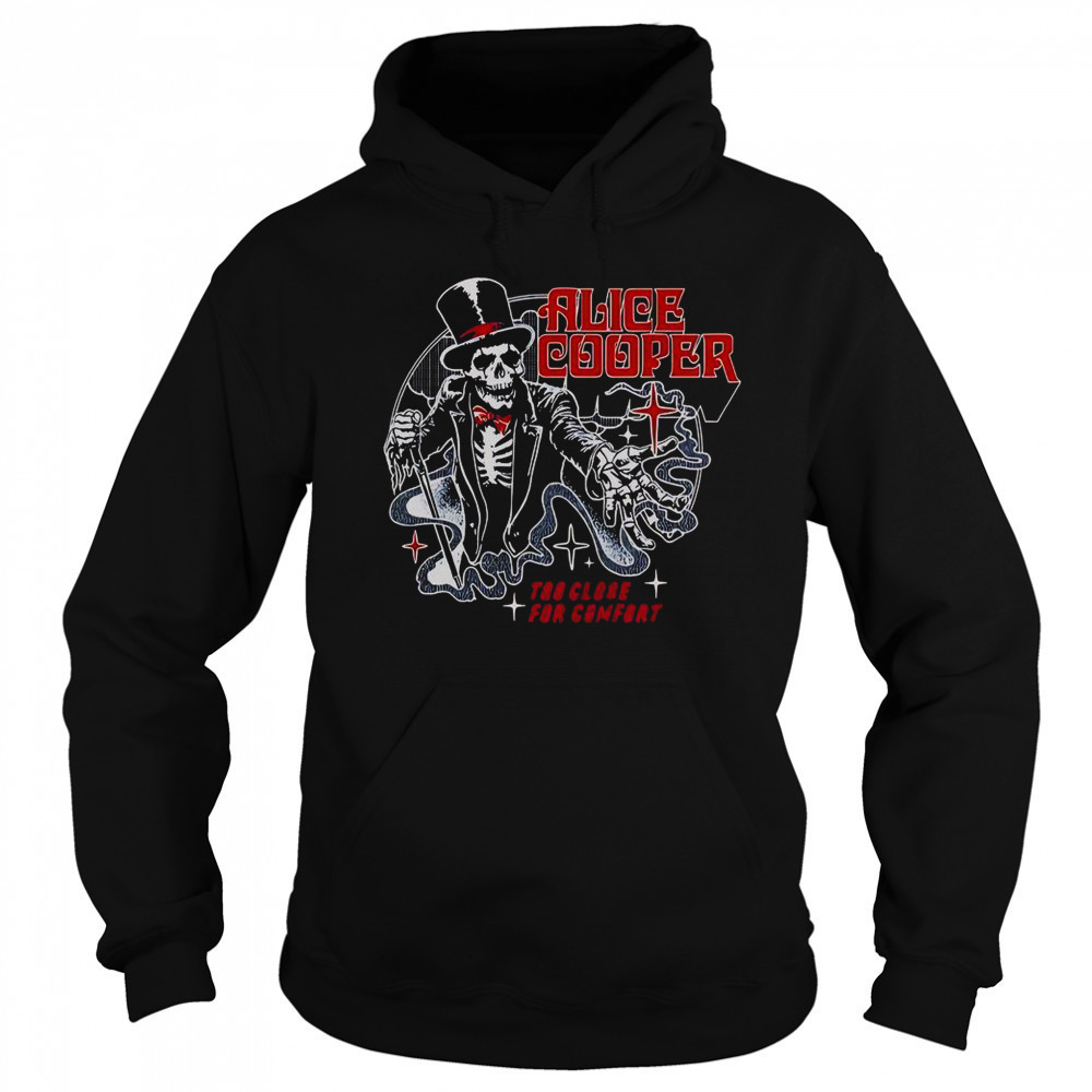 Alice Cooper Too Close For Comfort Ringmaster Tour 2025 Skeleton T-Shirt Sweatshirt