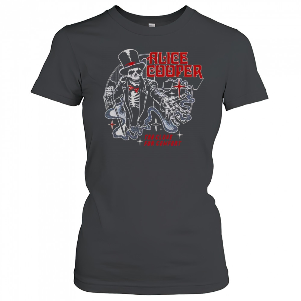 Alice Cooper Too Close For Comfort Ringmaster Tour 2025 Skeleton T-Shirt Women's T-shirt