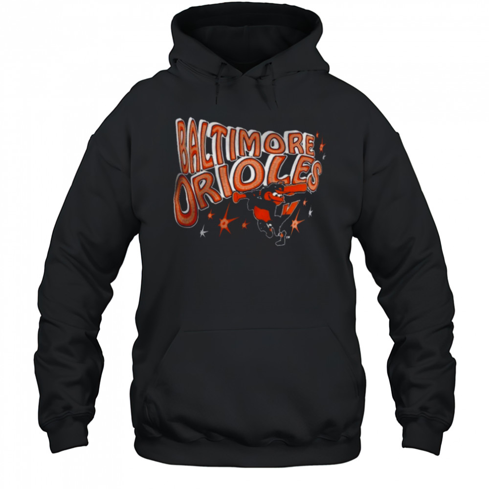 Baltimore Orioles Starter Women’s Fireworks V Neck T Shirt Hoodie