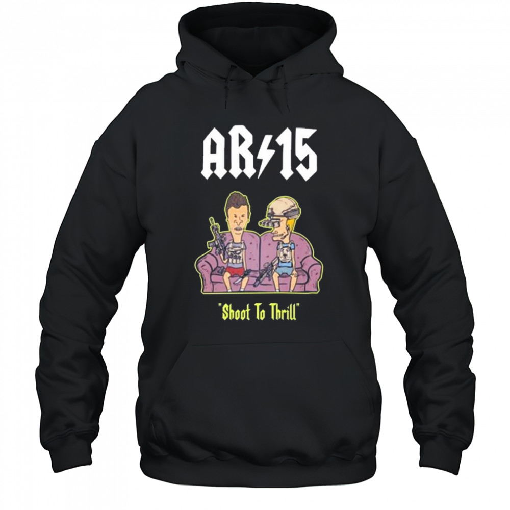 Beavis And Butthead Ar 15 Shoot To Thrill Painting t-shirt Hoodie
