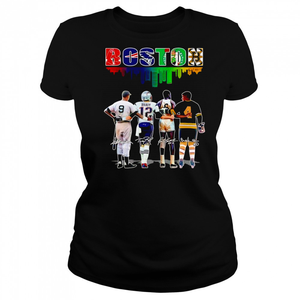 Boston skyline sports player shirt Women's T-shirt