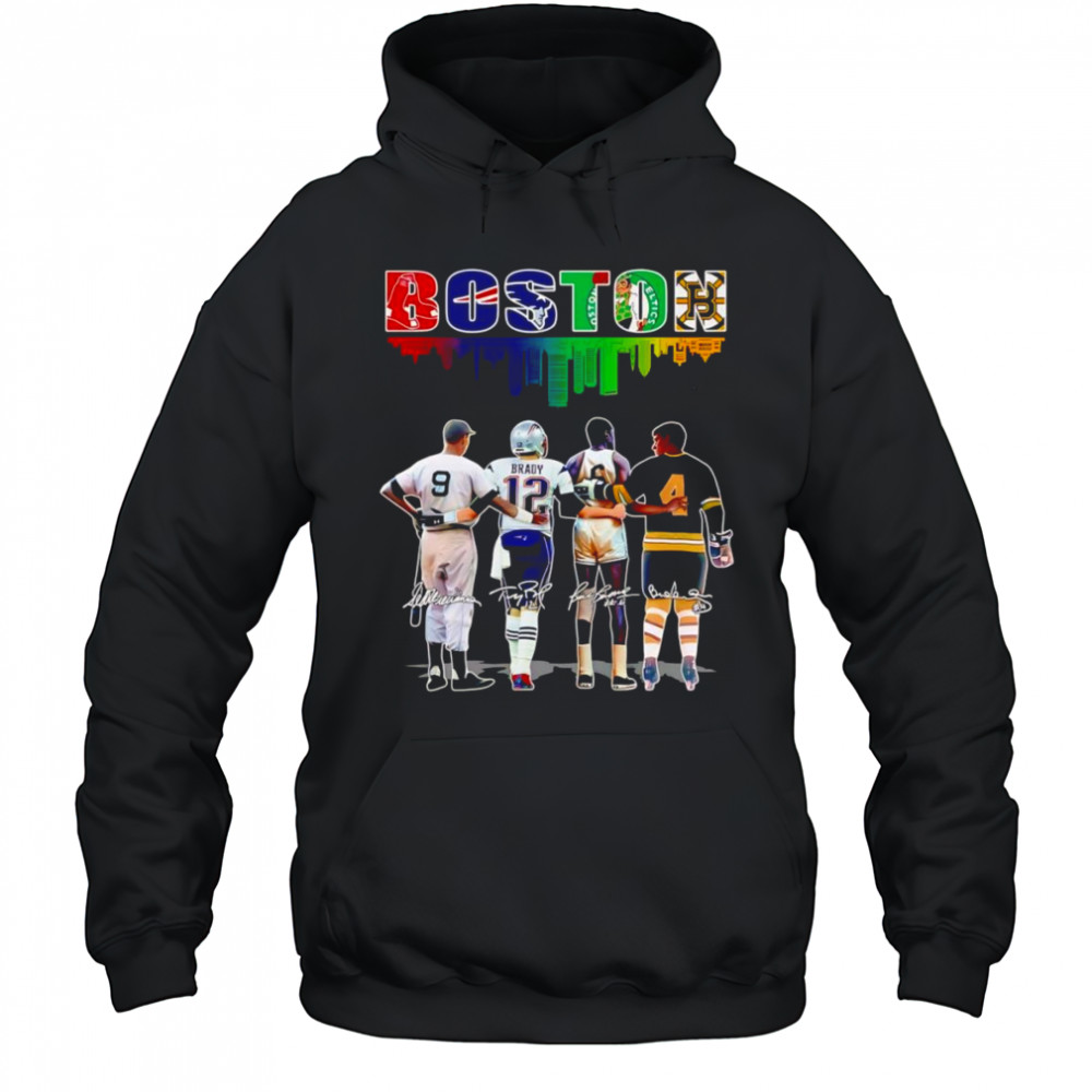 Boston skyline sports player shirt Hoodie