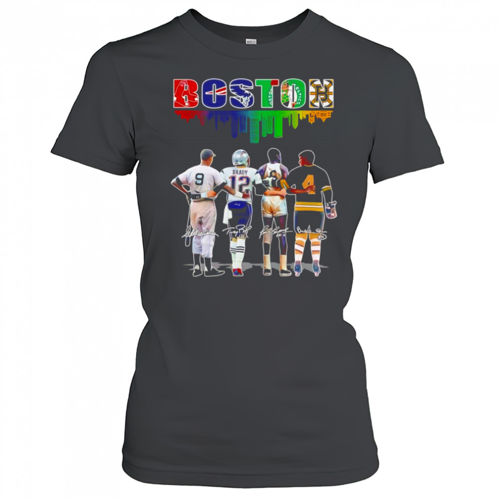 Boston skyline sports player shirt Women's T-shirt