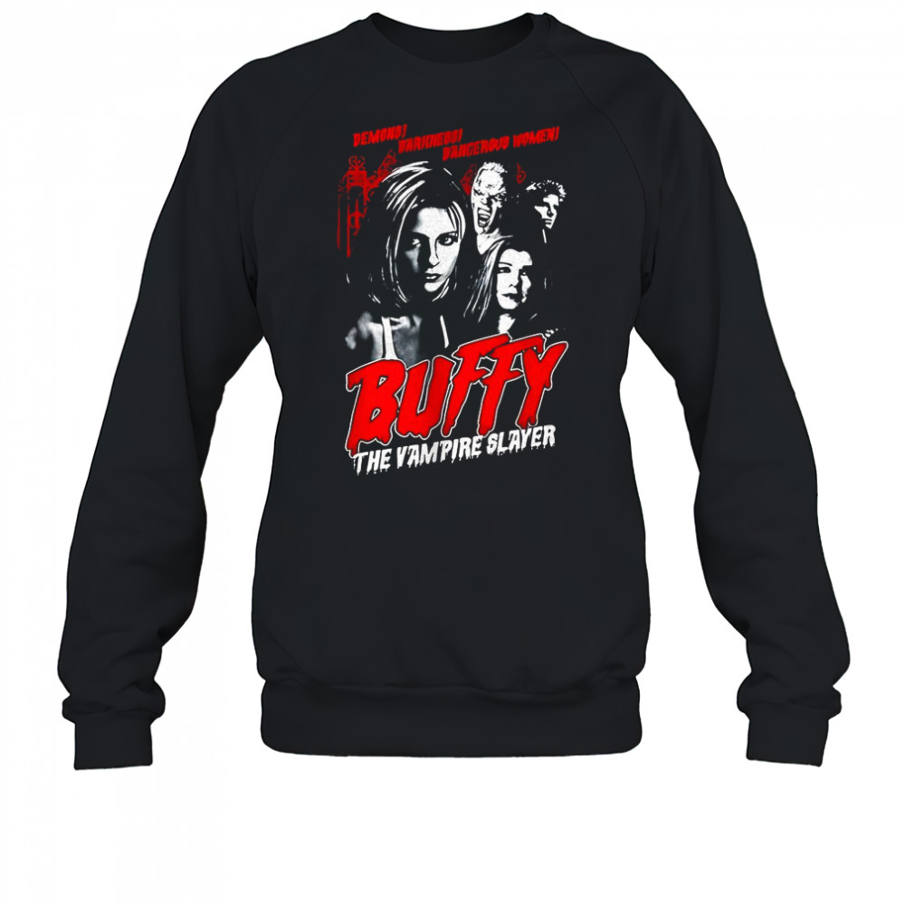 Buffy the vampire slayer horror poster tv show shirt Sweatshirt