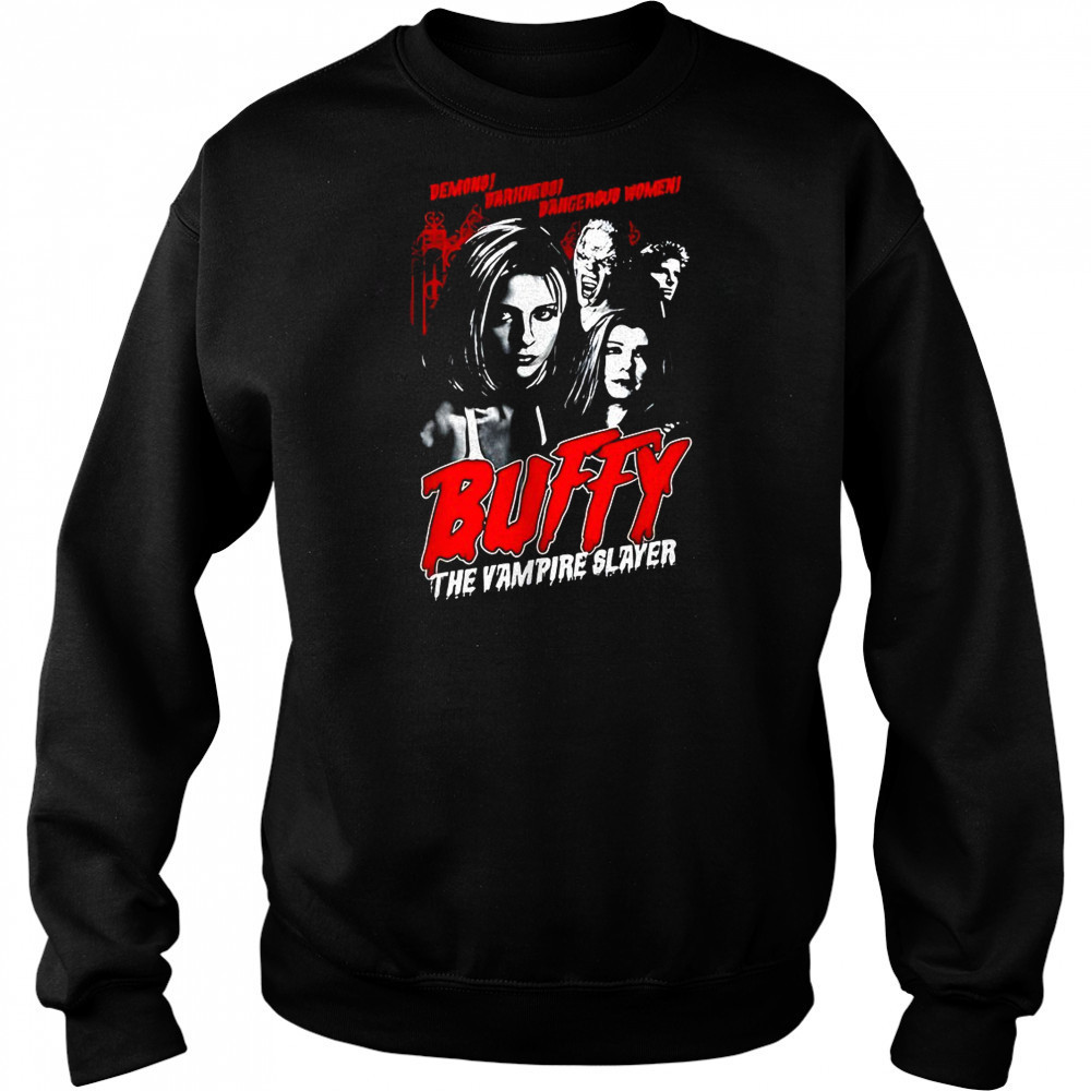 Buffy the vampire slayer horror poster tv show shirt Hoodie