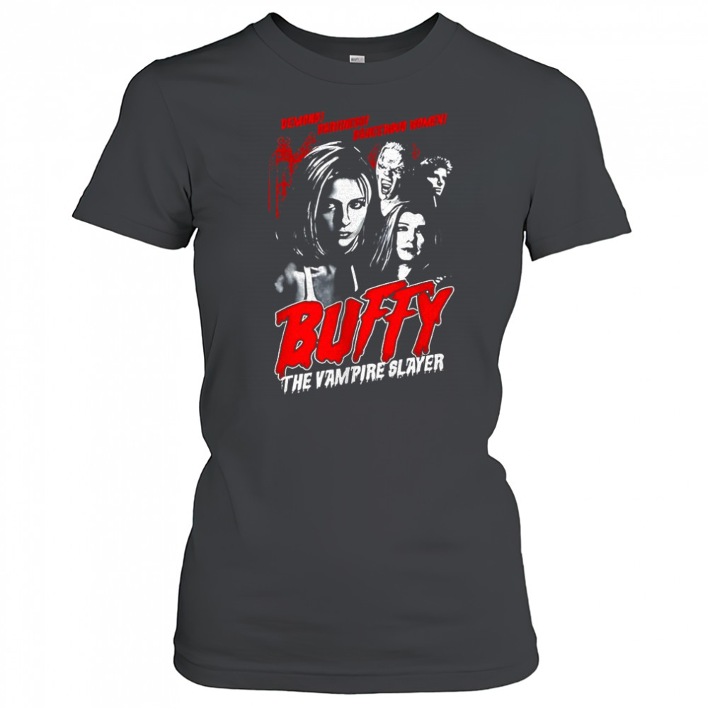 Buffy the vampire slayer horror poster tv show shirt Women's T-shirt