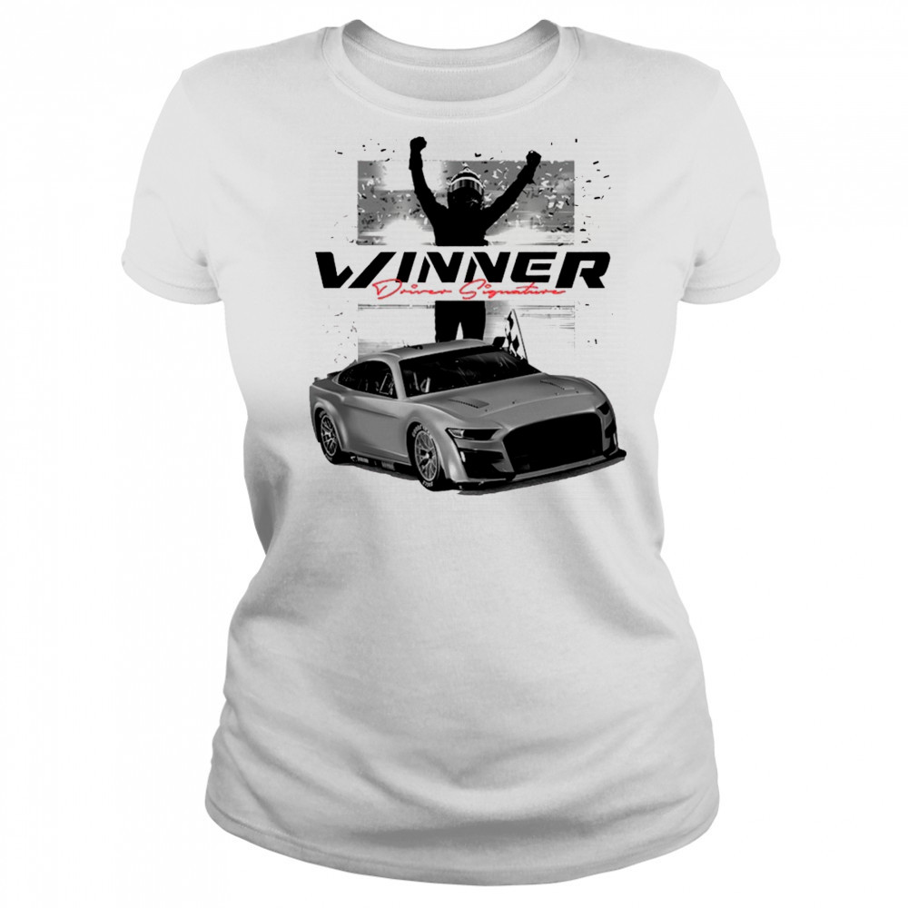 Checkered Flag Sports Kyle Larson Heather 2025 AdventHealth 400 Race Winner Drive Signature t-shirt Women's T-shirt
