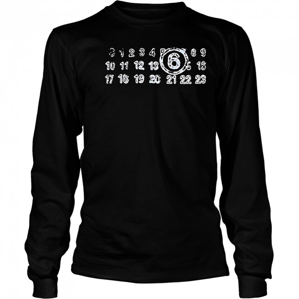 Classic 6th Calendar shirt Long Sleeved