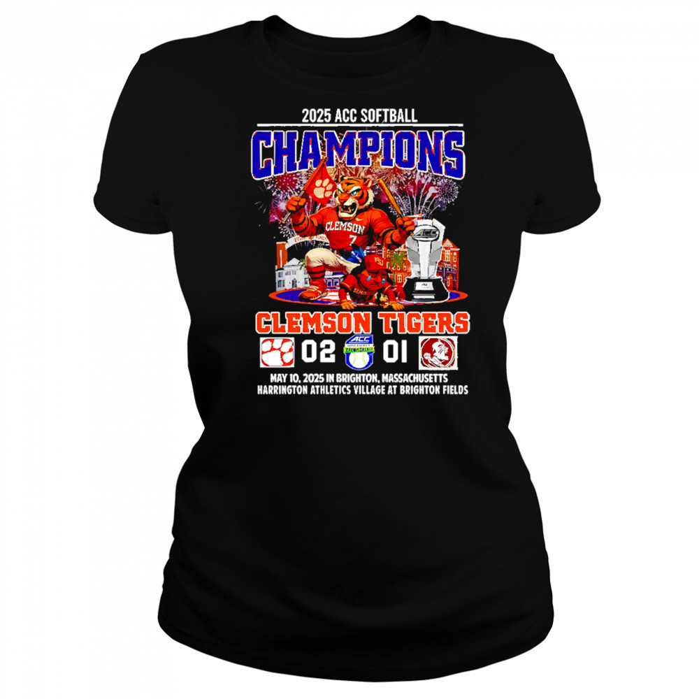 Clemson Tigers 2025 ACC Softball Champions Beat Seminoles shirt Women's T-shirt
