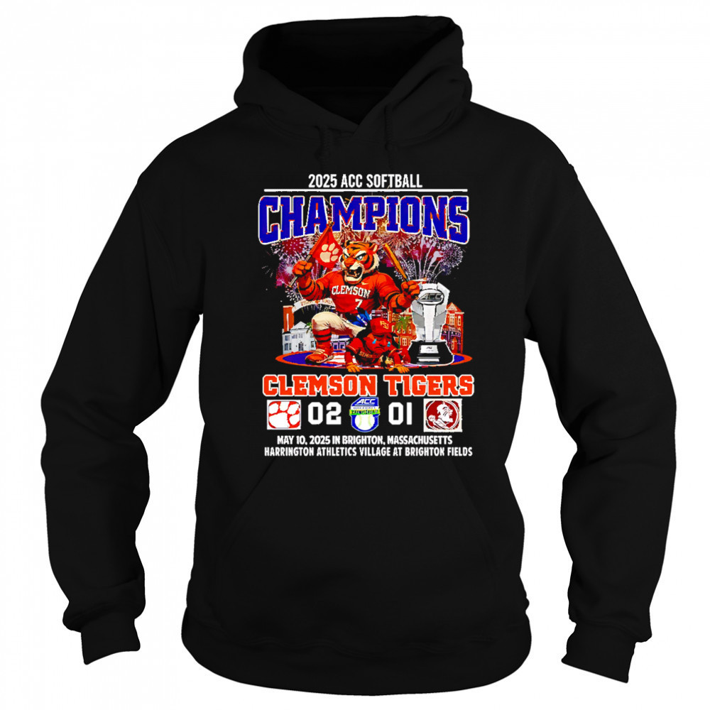 Clemson Tigers 2025 ACC Softball Champions Beat Seminoles shirt Sweatshirt