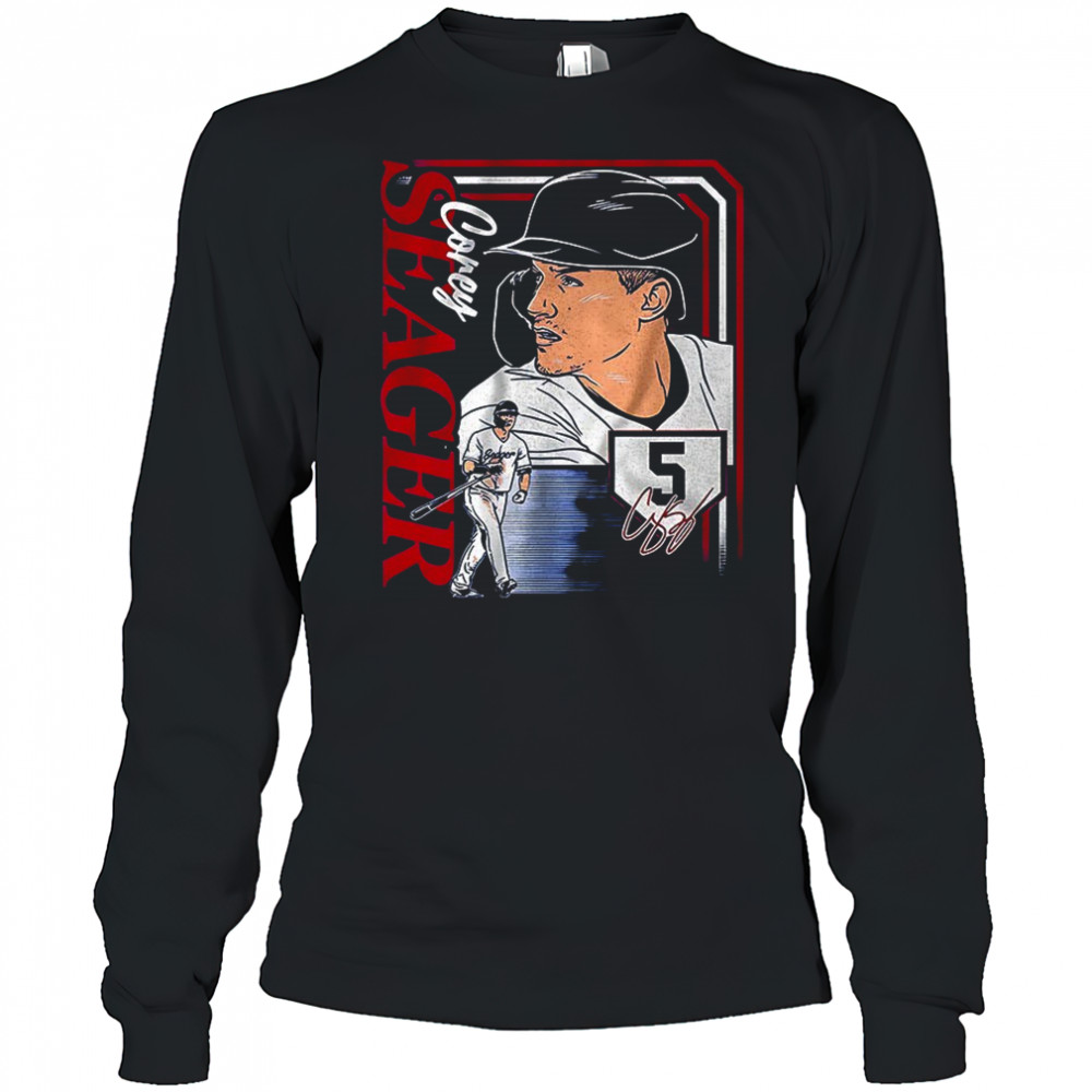 Corey Seager Texas Rangers MLB collage frame graphic shirt Long Sleeved