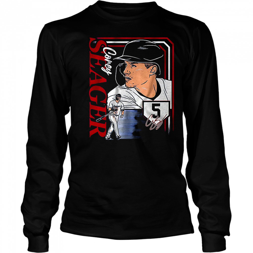 Corey Seager Texas Rangers MLB collage frame graphic shirt Long Sleeved