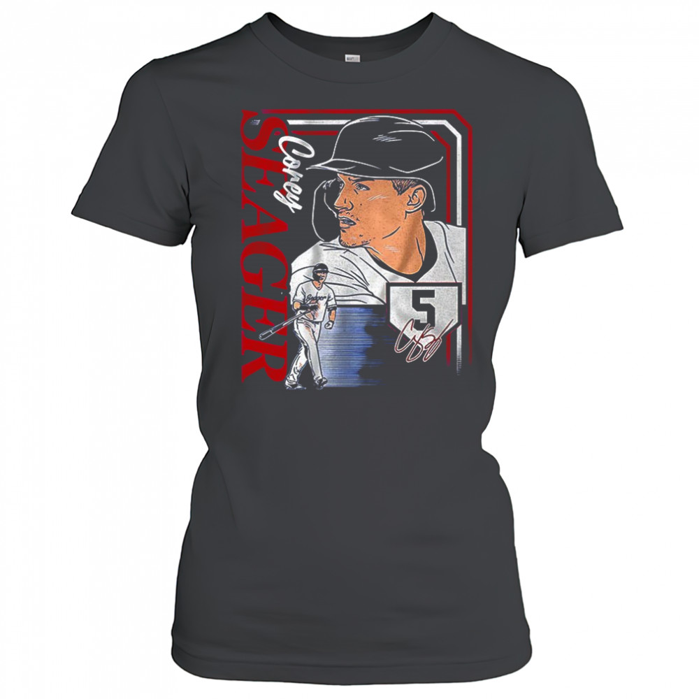 Corey Seager Texas Rangers MLB collage frame graphic shirt Women's T-shirt