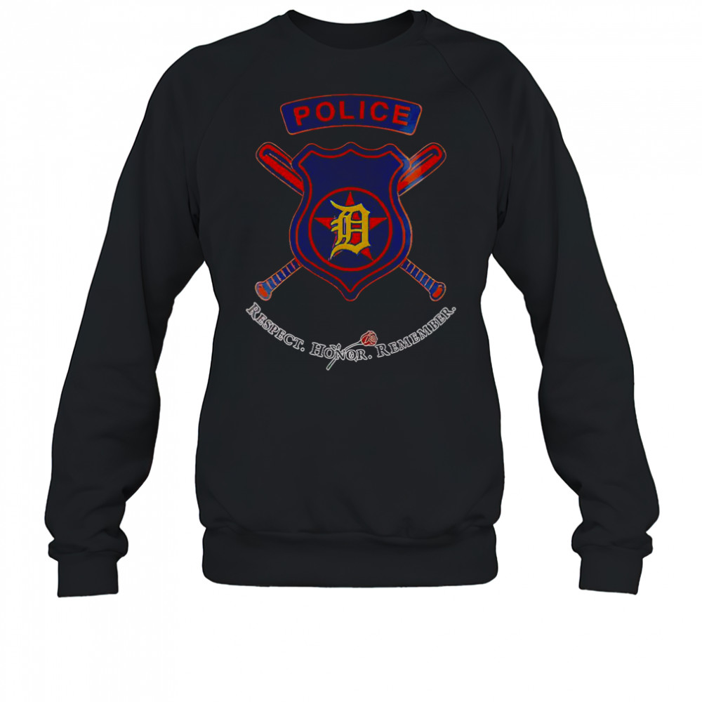 Detroit Tigers National Police Week Night 2025 Baseball T-Shirt Sweatshirt