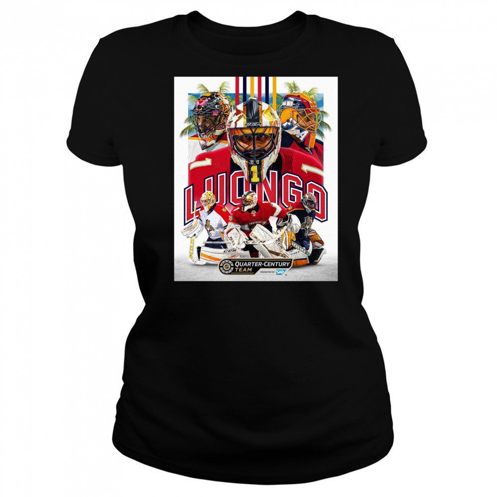 Florida Panthers Congrats Roberto Luongo No. 1 On Being Named To The NHL Quarter Century Team Poster t-shirt Women's T-shirt
