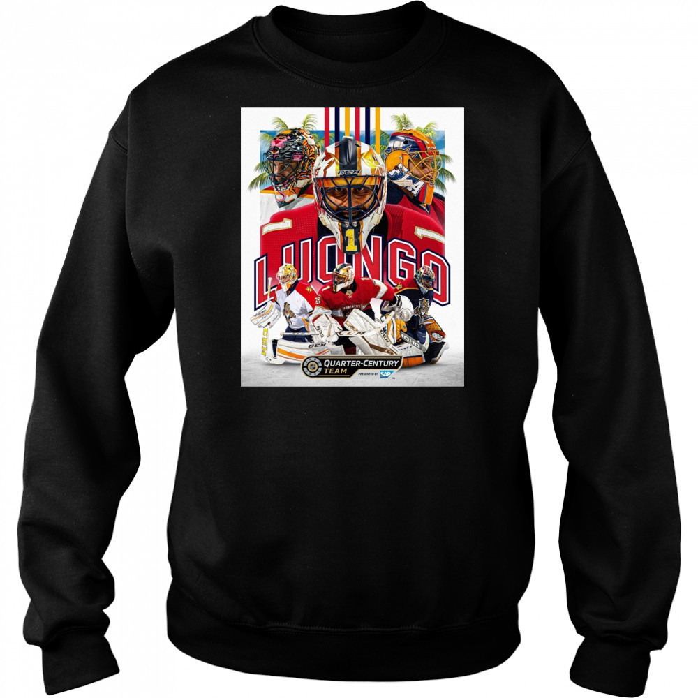 Florida Panthers Congrats Roberto Luongo No. 1 On Being Named To The NHL Quarter Century Team Poster t-shirt Hoodie