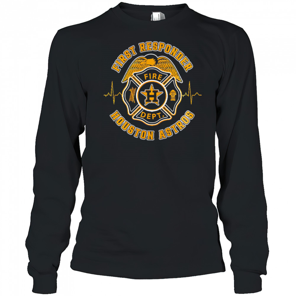 Houston Astros MLB x First Responders Night Baseball shirt Long Sleeved