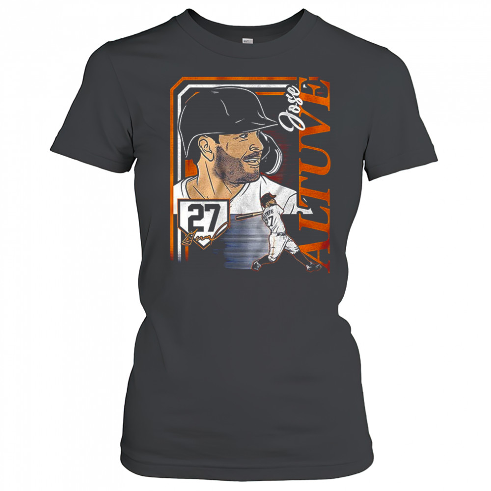 Jose Altuve Houston Astros MLB collage frame graphic shirt Women's T-shirt