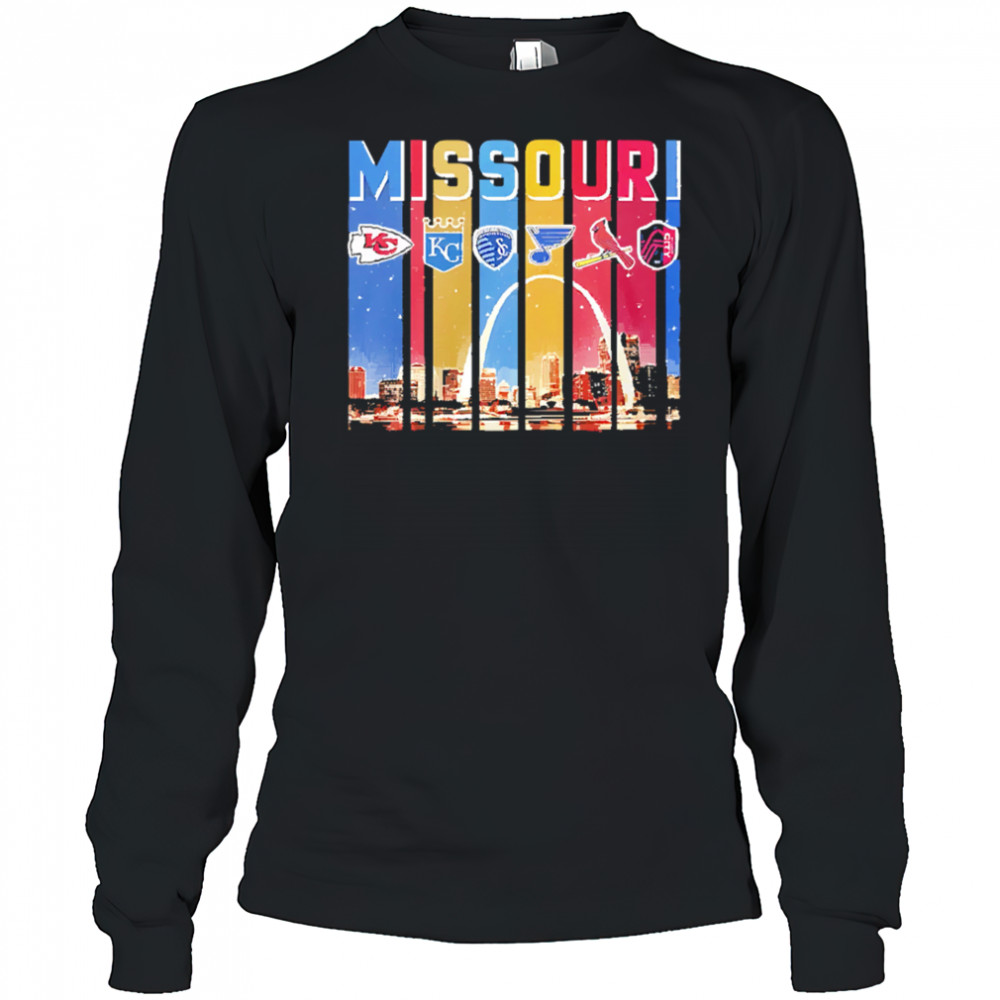 Kansas City Chiefs Royals St. Louis Cardinals Blues Sport City Missouri shirt Long Sleeved