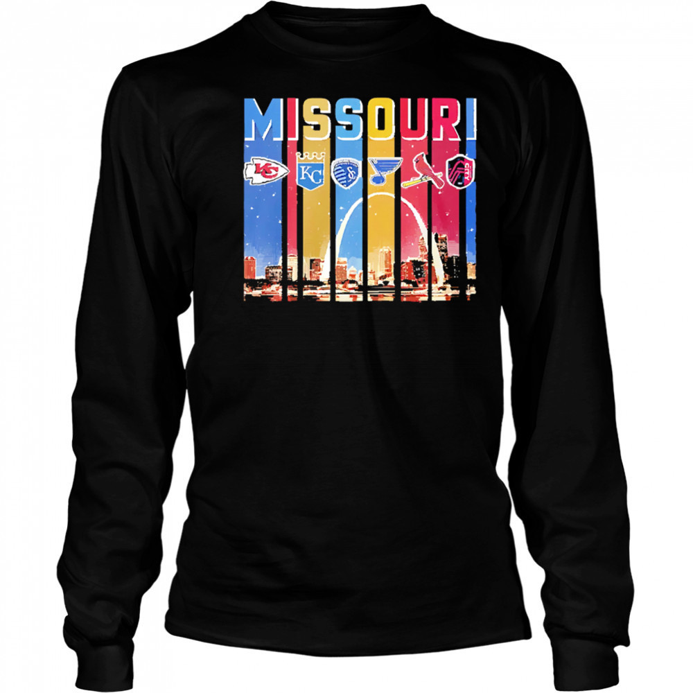 Kansas City Chiefs Royals St. Louis Cardinals Blues Sport City Missouri shirt Long Sleeved