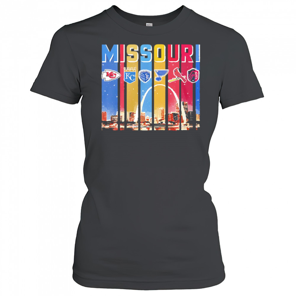 Kansas City Chiefs Royals St. Louis Cardinals Blues Sport City Missouri shirt Women's T-shirt
