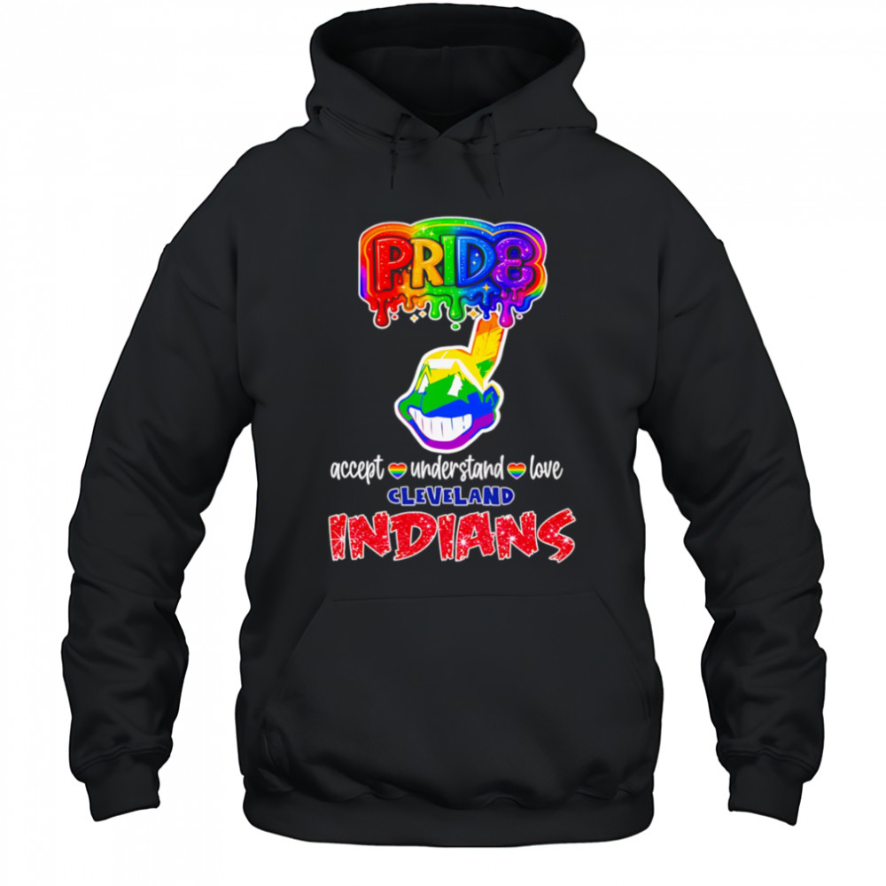 LGBT Pride accept understand love Cleveland Indians shirt Hoodie