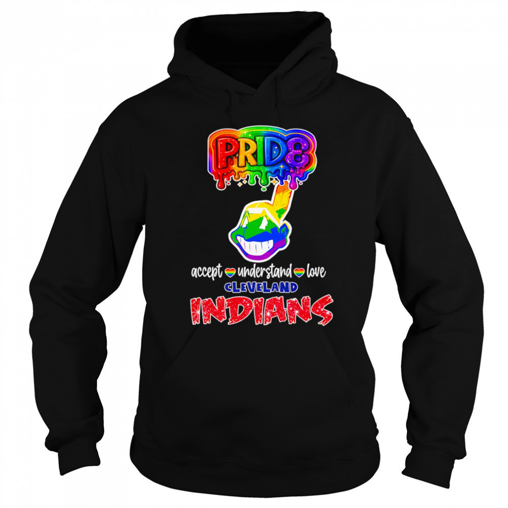 LGBT Pride accept understand love Cleveland Indians shirt Sweatshirt