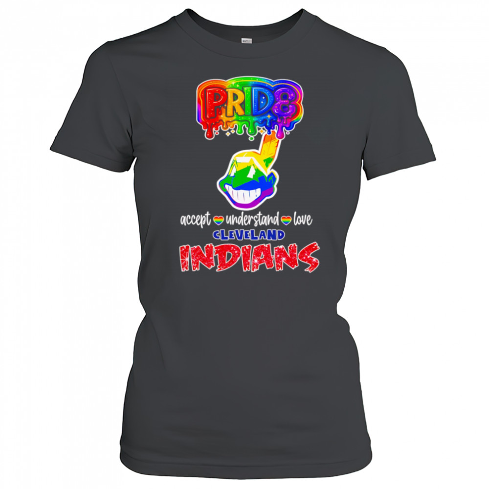 LGBT Pride accept understand love Cleveland Indians shirt Women's T-shirt