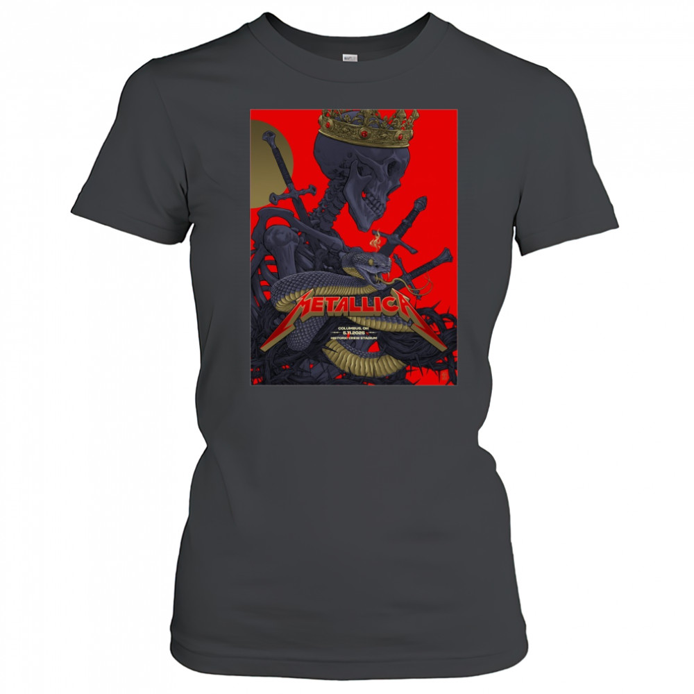 Metallica Columbus OH May 11th 2025 Historic Crew Stadium Poster t-shirt Women's T-shirt