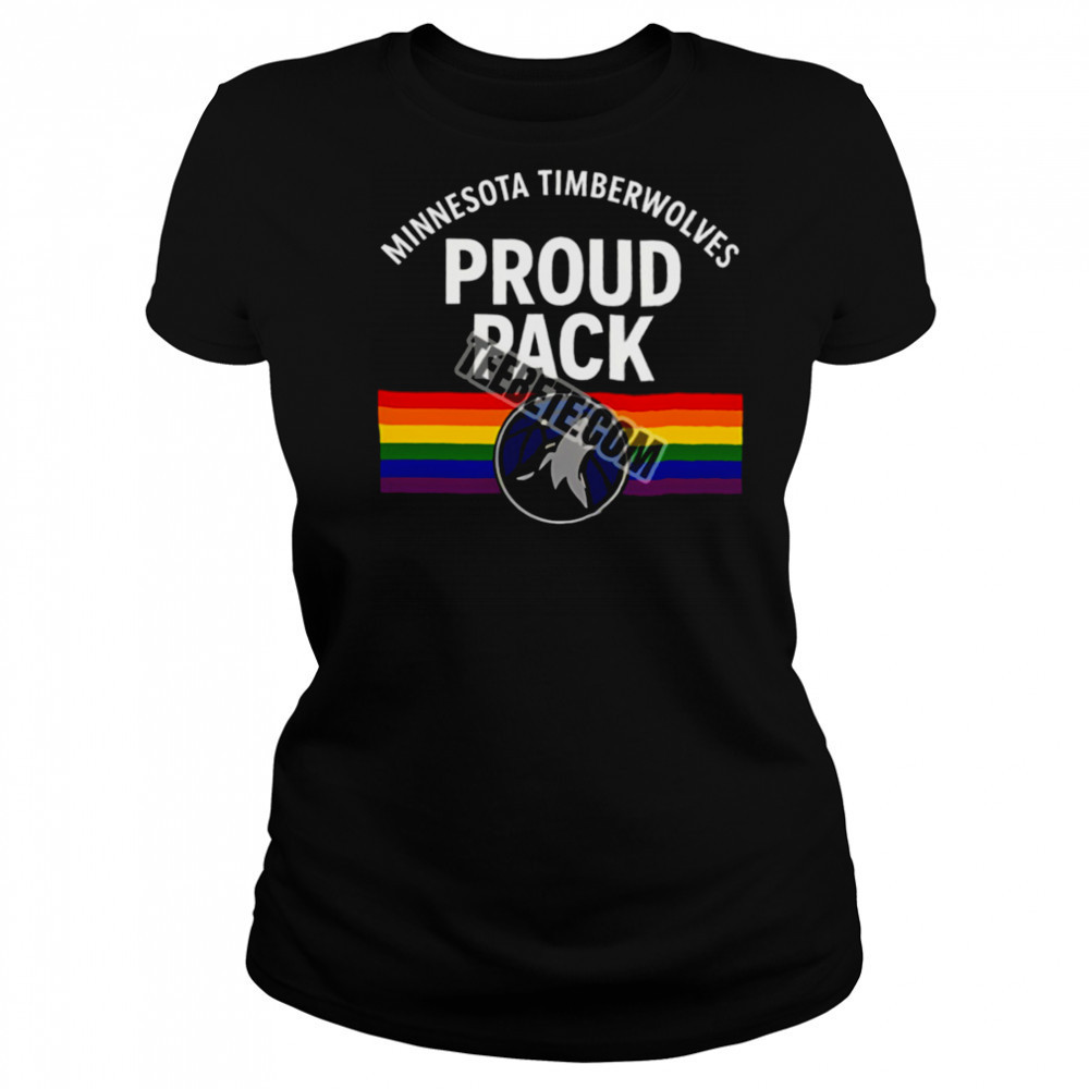 Minnesota Timberwolves Lgbt Pride Proud Pack Shirt Women's T-shirt