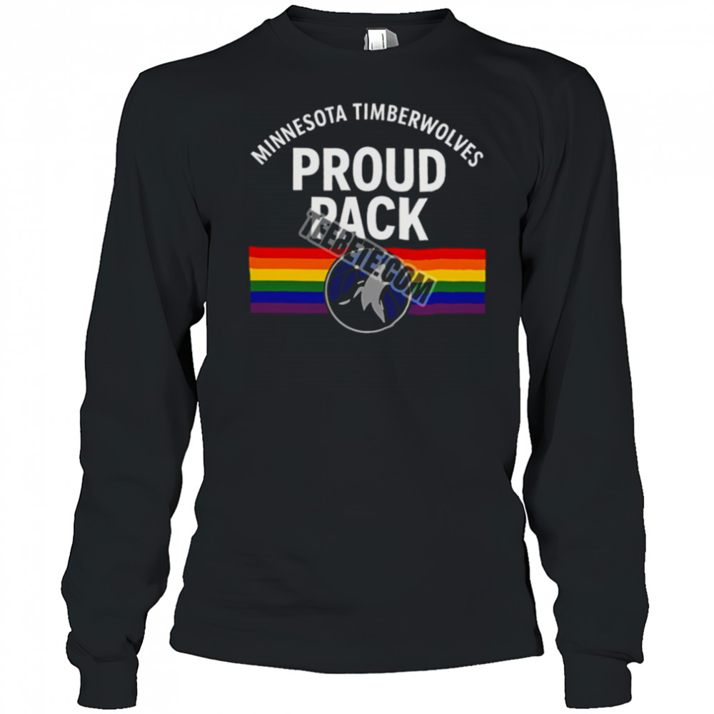 Minnesota Timberwolves Lgbt Pride Proud Pack Shirt Long Sleeved