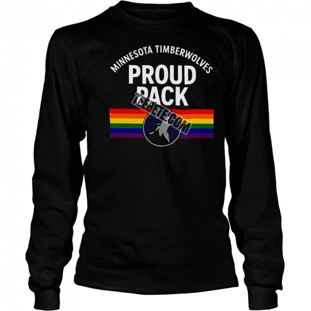 Minnesota Timberwolves Lgbt Pride Proud Pack Shirt Long Sleeved
