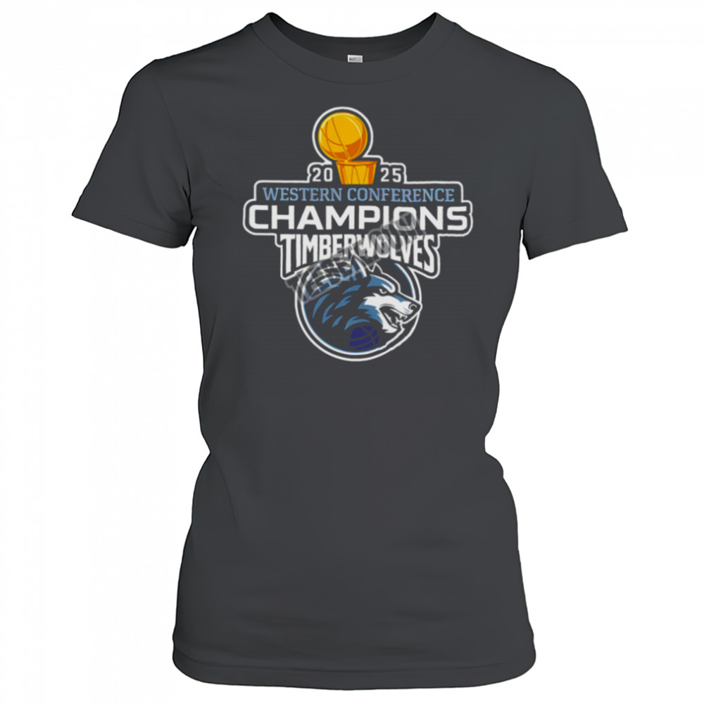 Minnesota Timberwolves Playoffs 2025 Western Conference Champions Shirt Women's T-shirt