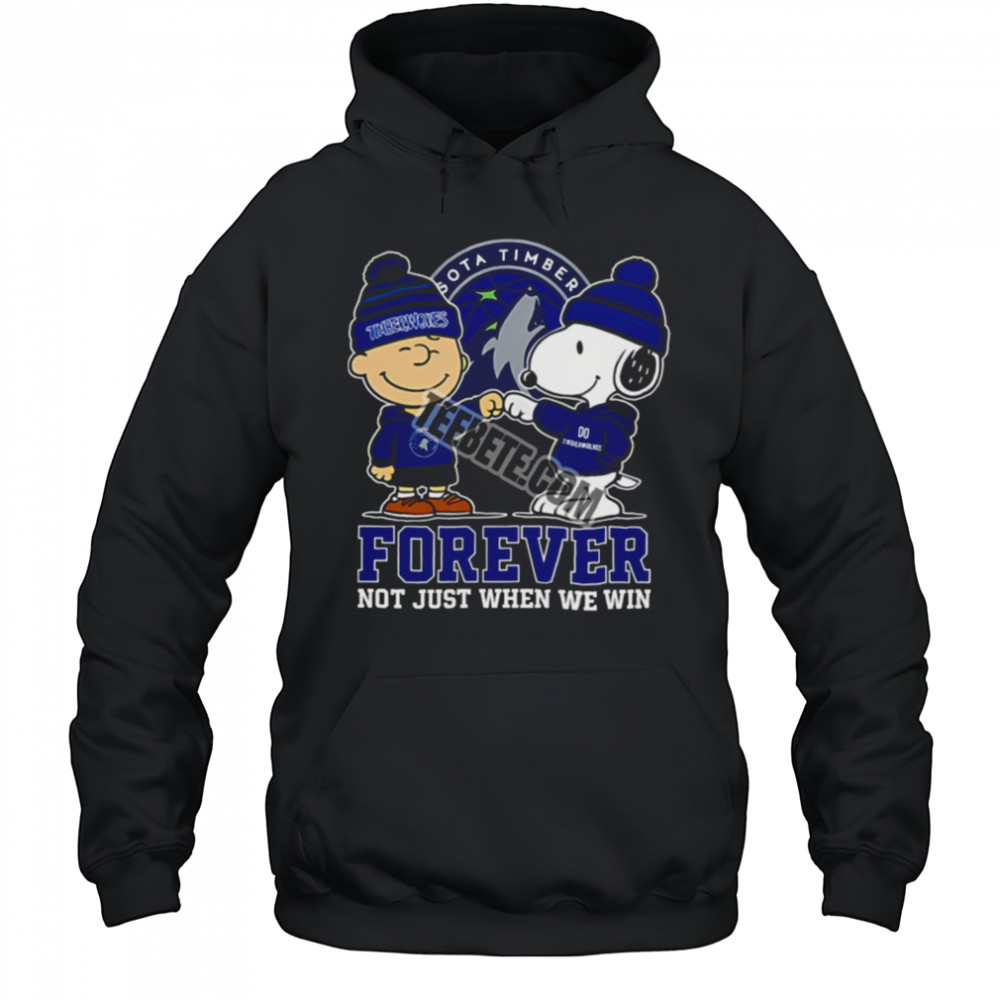Minnesota Timberwolves Snoopy And Charlie Brown Forever Fan Shirt Hoodie