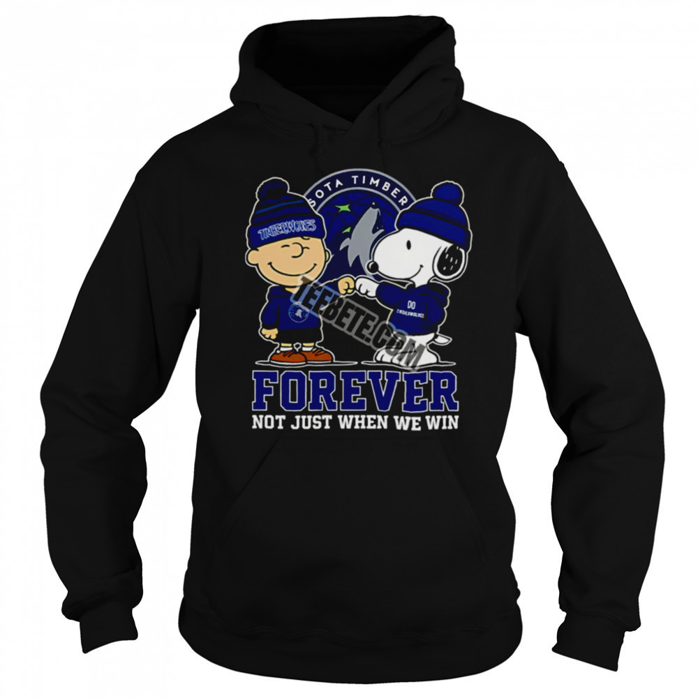 Minnesota Timberwolves Snoopy And Charlie Brown Forever Fan Shirt Sweatshirt
