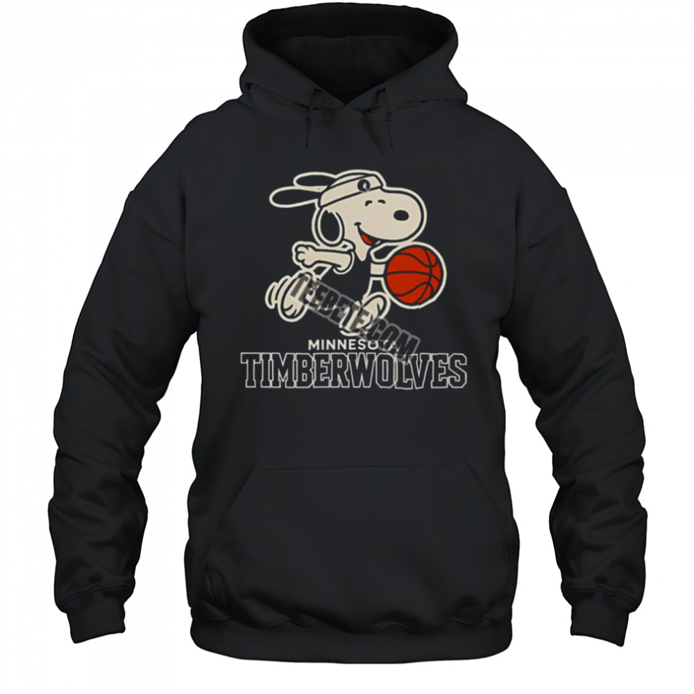 Minnesota Timberwolves Vs Snoopy Player Basketball Shirt Hoodie