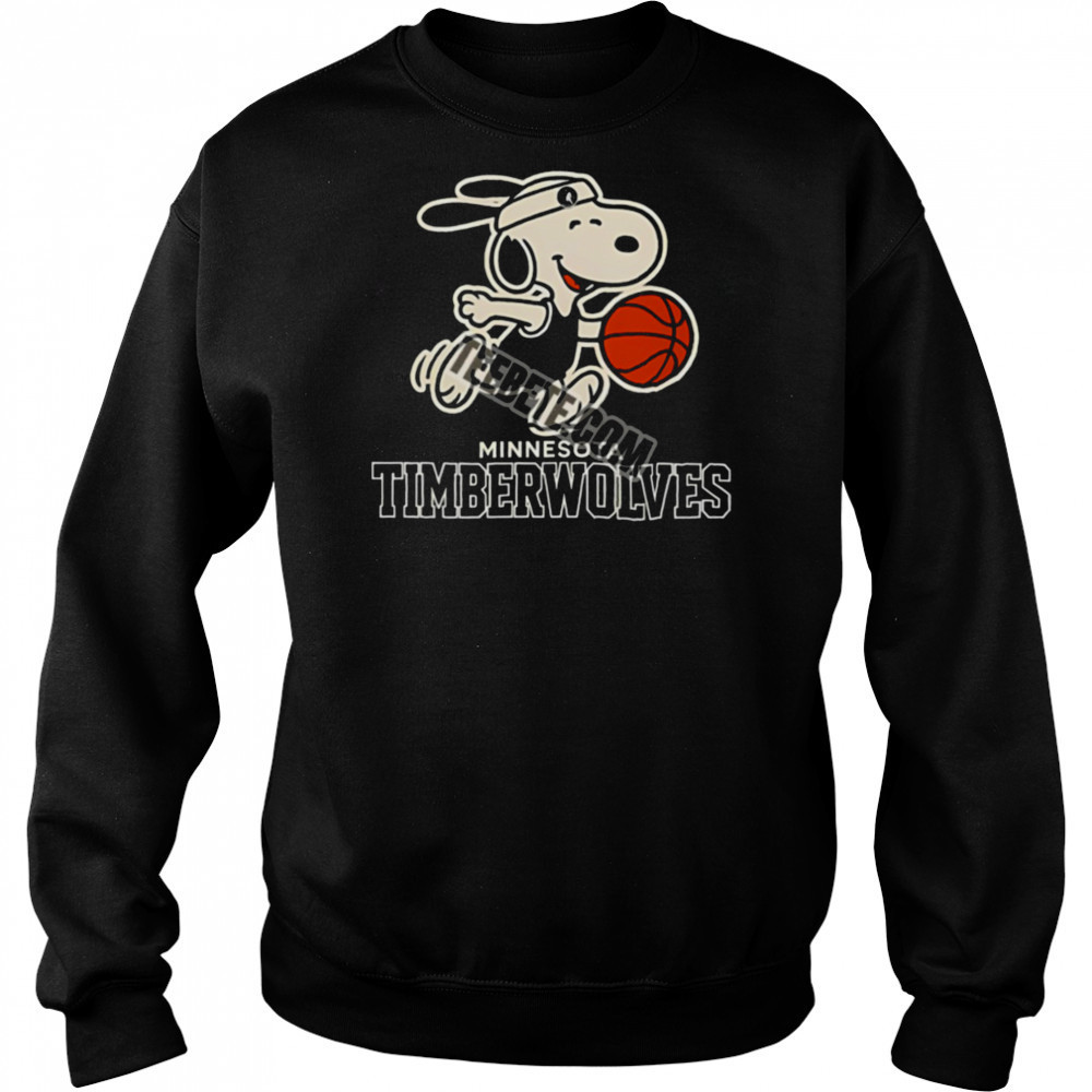 Minnesota Timberwolves Vs Snoopy Player Basketball Shirt Hoodie