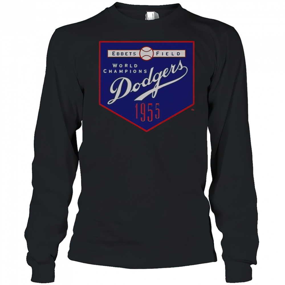 Mitchell & Ness Brooklyn Dodgers 1955 World Champions T-Shirt Long Sleeved