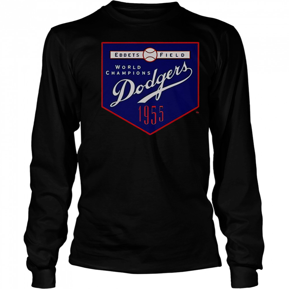 Mitchell & Ness Brooklyn Dodgers 1955 World Champions T-Shirt Long Sleeved