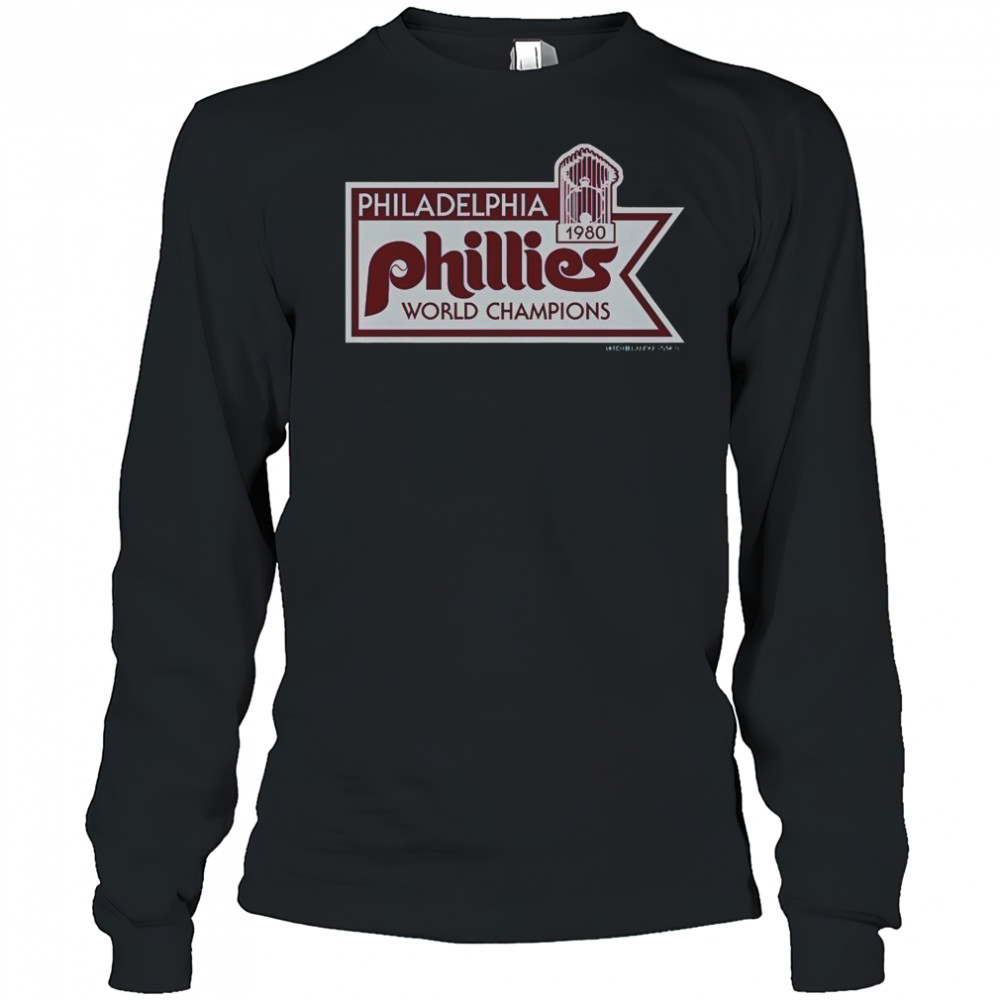Mitchell & Ness Philadelphia Phillies 1980 World Champions T-Shirt Long Sleeved