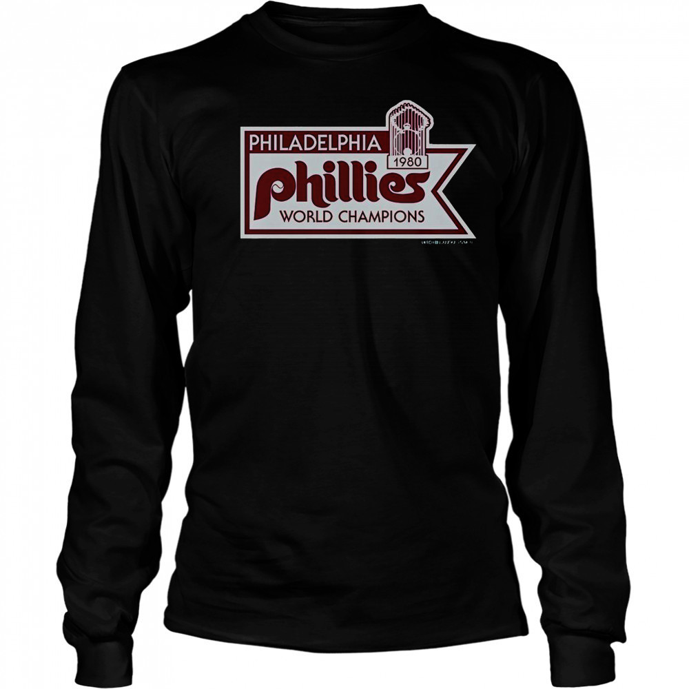 Mitchell & Ness Philadelphia Phillies 1980 World Champions T-Shirt Long Sleeved
