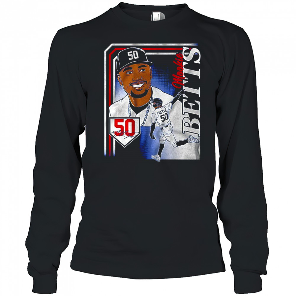 Mookie Betts Los Angeles Dodgers MLB collage frame graphic shirt Long Sleeved