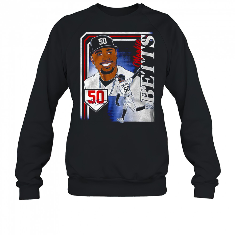Mookie Betts Los Angeles Dodgers MLB collage frame graphic shirt Sweatshirt