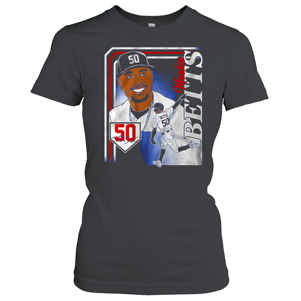 Mookie Betts Los Angeles Dodgers MLB collage frame graphic shirt Women's T-shirt