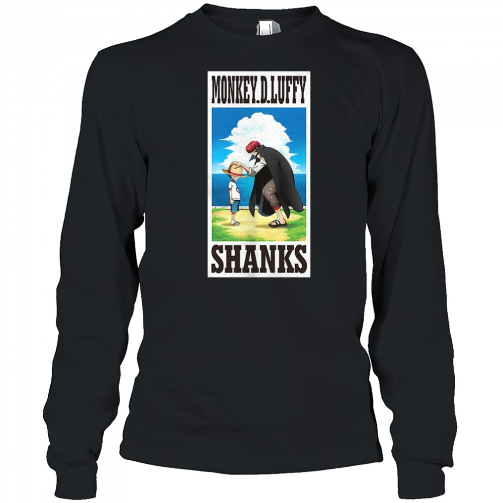 One Piece Monkey D Luffy shanks shirt Long Sleeved