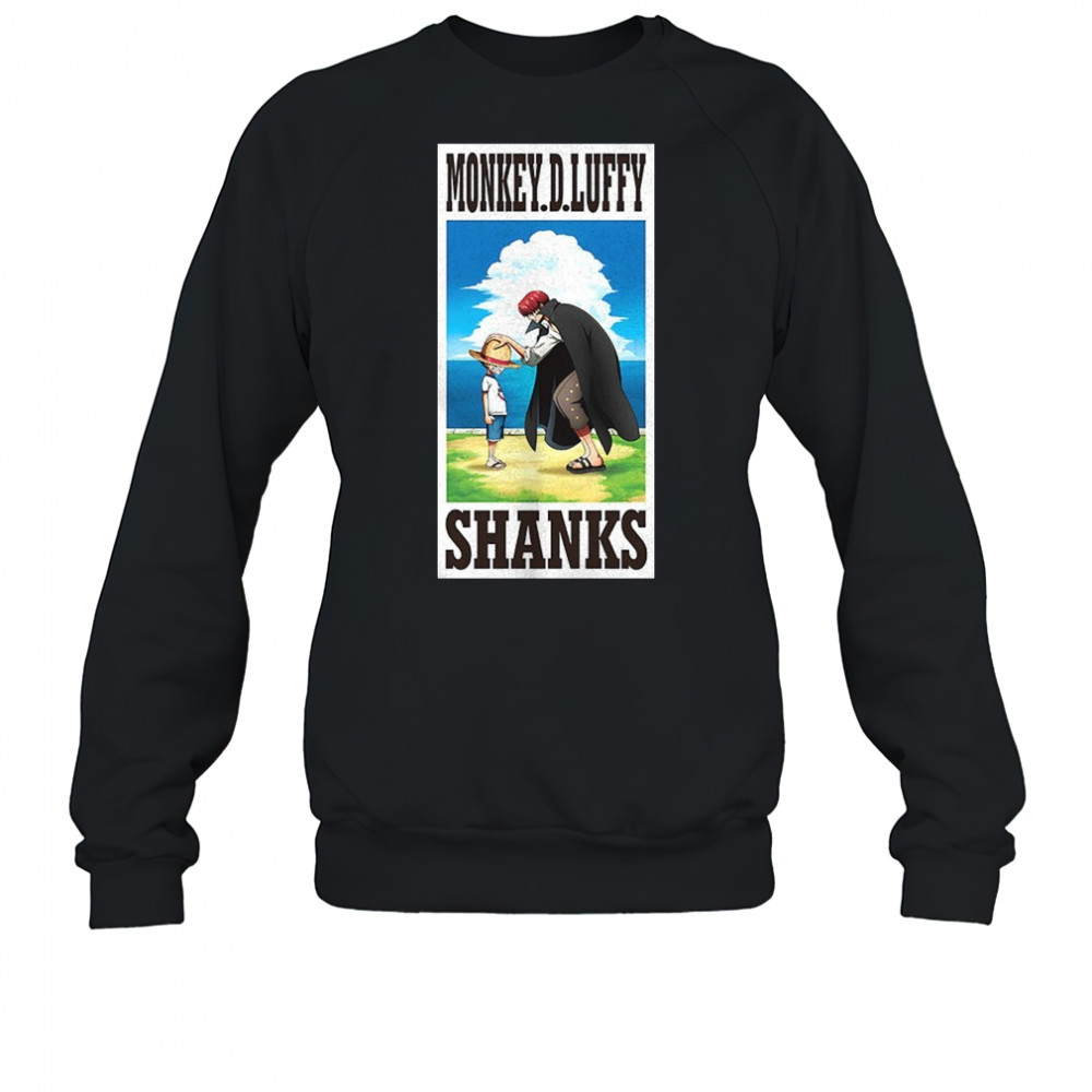 One Piece Monkey D Luffy shanks shirt Sweatshirt