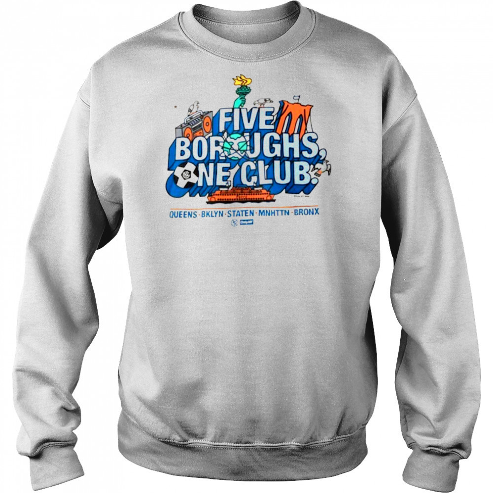 Only NY x NYCFC Unisex Five Boroughs T Shirt Hoodie