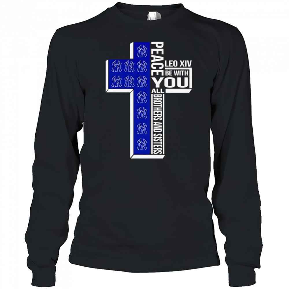 Peace Leo XIV be with you all brothers and sisters Los Angeles Dodgers shirt Long Sleeved
