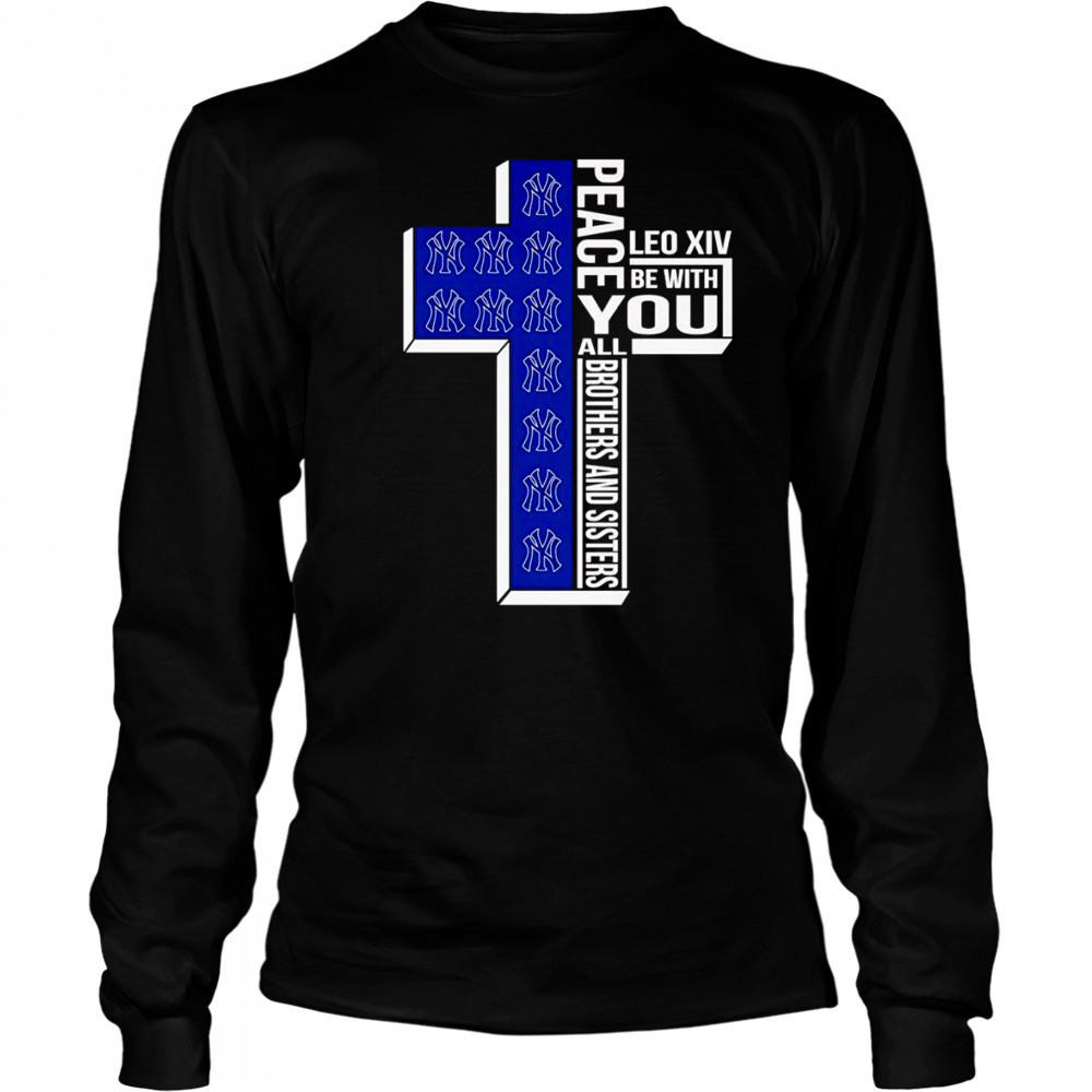 Peace Leo XIV be with you all brothers and sisters Los Angeles Dodgers shirt Long Sleeved